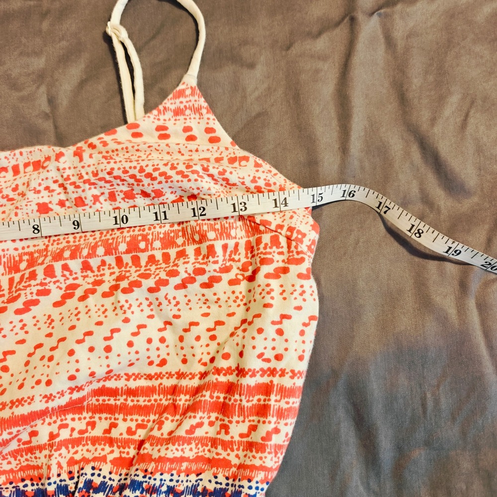 GAP Women's Tribal Print Maxi Dress‎ Red Blue White Strappy Summer XS - Picture 11 of 11